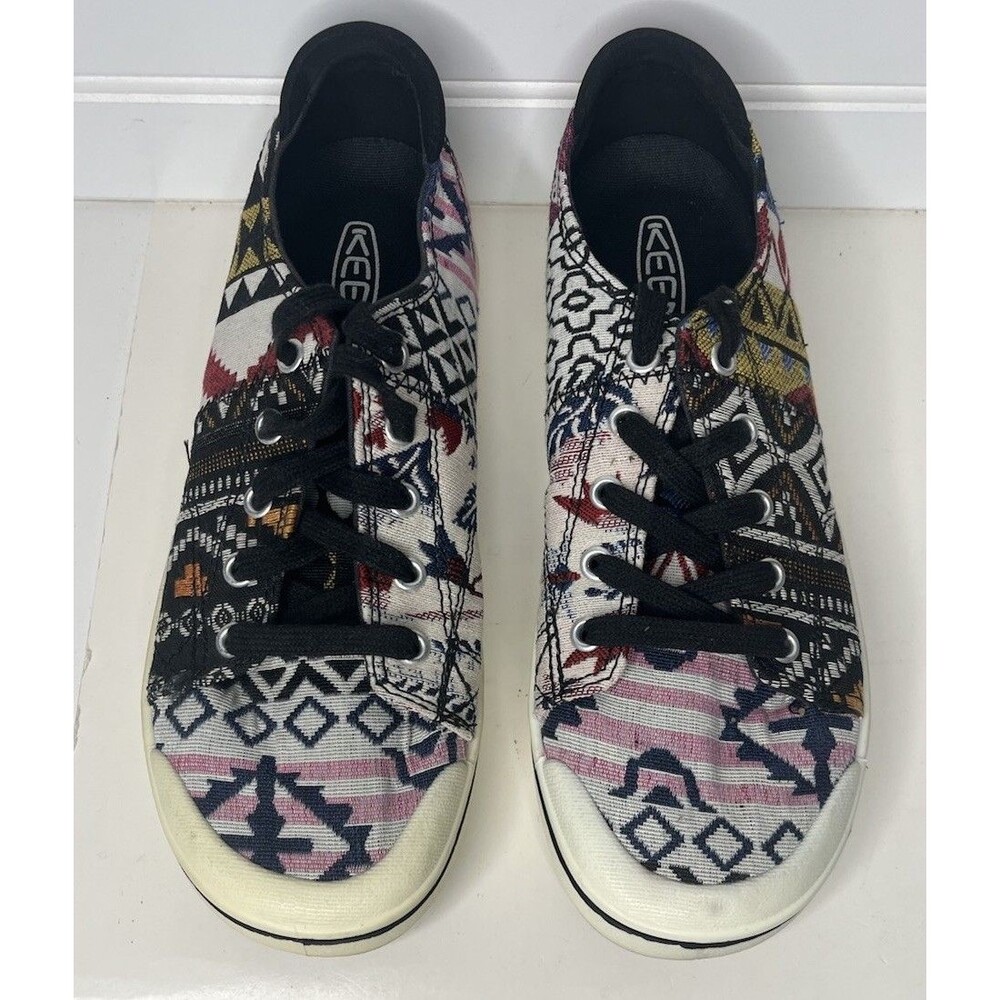 Keen AElsa Shoes 7.5  Southwest Aztec Bohemian Canvas Lace Up Womens